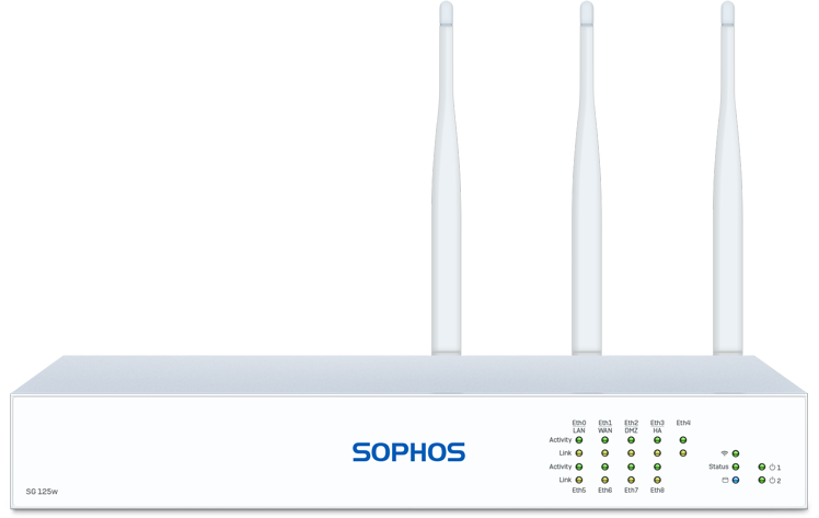 Sophos SG 125w Rev. 3 Security Appliance front